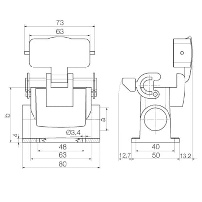 1788660000 - IP65 Rated HDC Enclosure with M20 Cable Entries