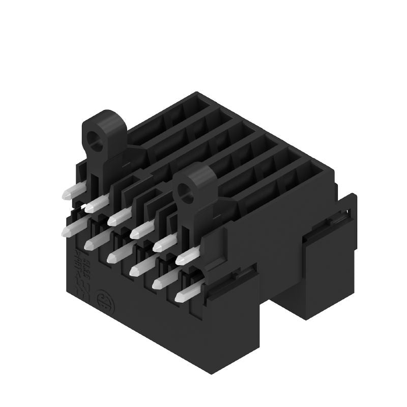 2000900000 - Black 12-Pole 3.50mm PCB Connector with 90° Elbow  (Pack of 50)
