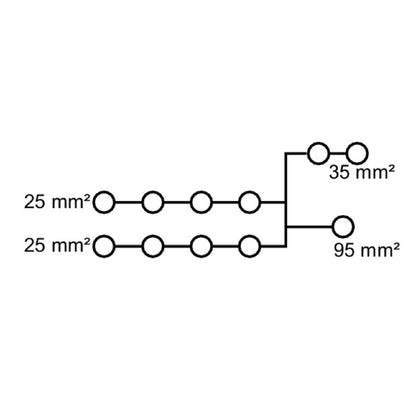 2521730000 - WPD 107 Distributor Terminal, 11 Connections, 270A, 1000V