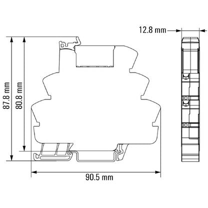 1123650000 - TRZ Relay Module 120V UC, 8A, Silver Nickel Contacts  (Pack of 10)
