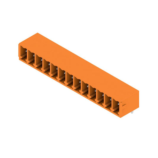 1037620000 - 3.81mm Orange PCB Connector with 13 Poles and Elbow Design  (Pack of 50)