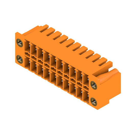 1041040000 - 3.81mm Male PCB Connector, 20 Poles, 90° Flange Elbow  (Pack of 50)