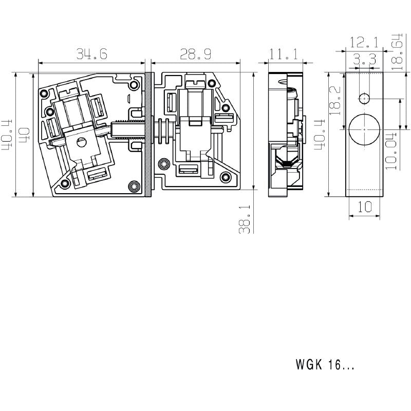 2440590000 - Durable 16 mm² Feed-Through Terminal for Direct Mounting  (Pack of 50)