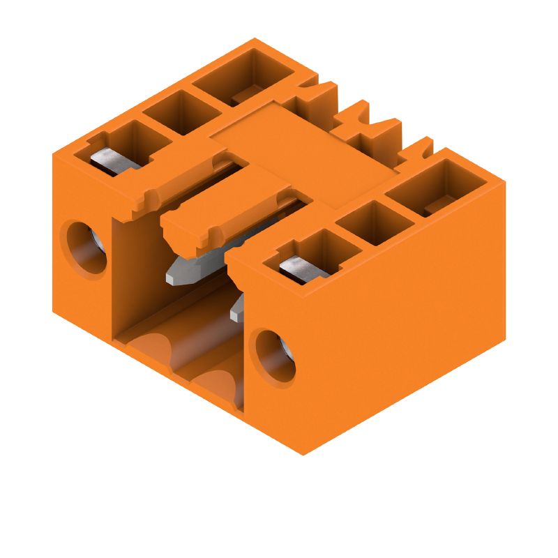 1607040000 - 3.5mm 2-Pole PCB Connector, Orange, 90° Angle  (Pack of 100)