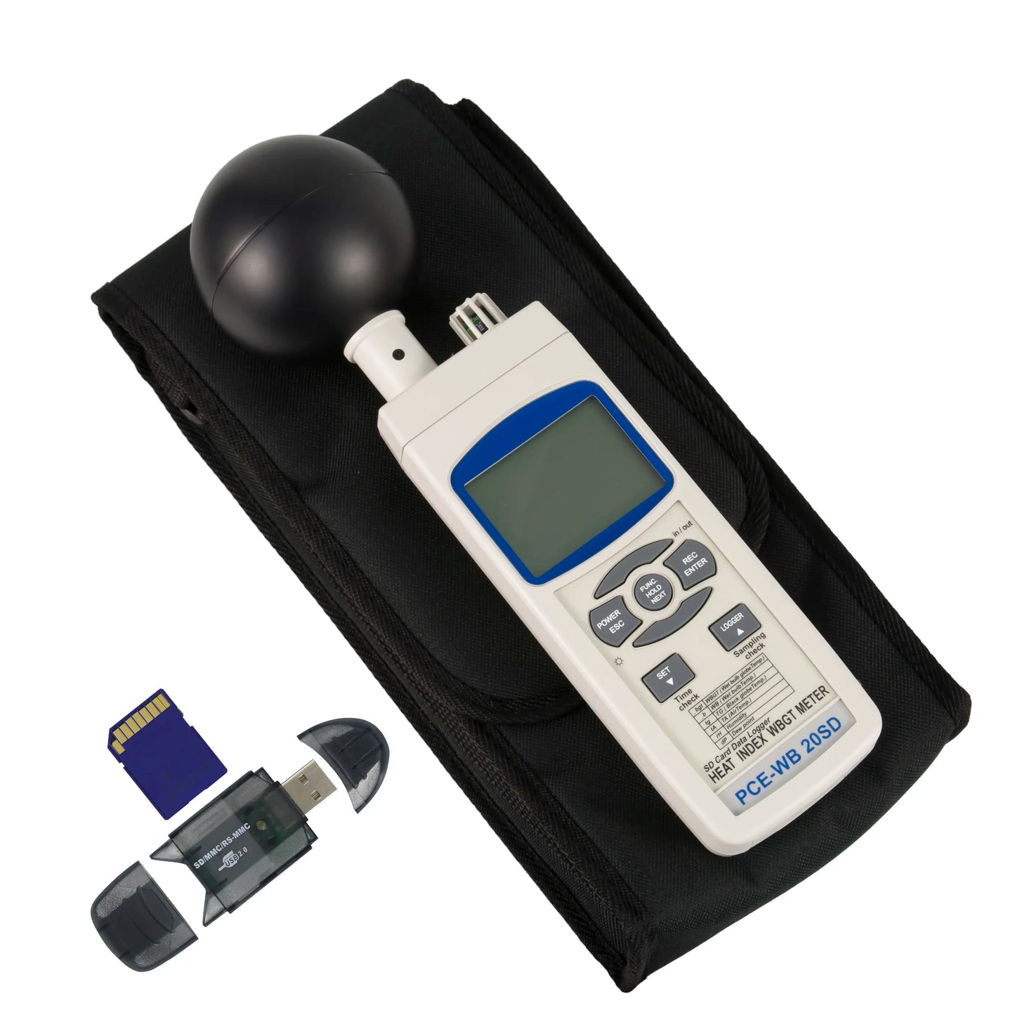 PCE-WB 20SD - Digital Thermo-Hygrometer with LCD for Heat Stress Monitoring