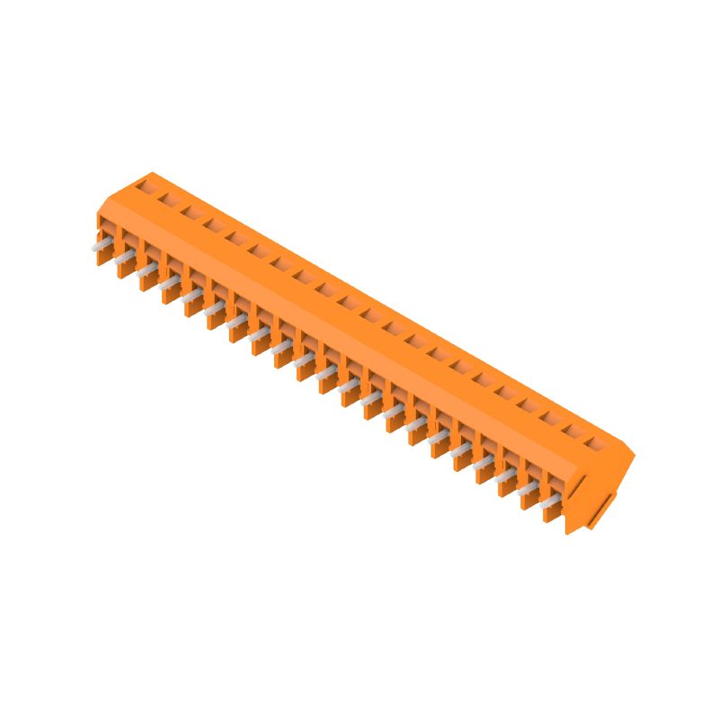 9994720000 - 5.08mm 21-Pole Terminal Board with 135° Angle, Orange Finish  (Pack of 50)
