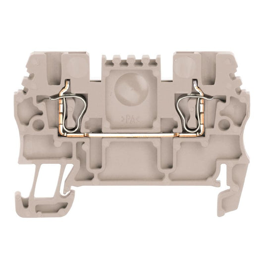 1775480000 - ZDU 1.5 mm² Feed-Through Terminal, 500 V, Dark Beige  (Pack of 100)