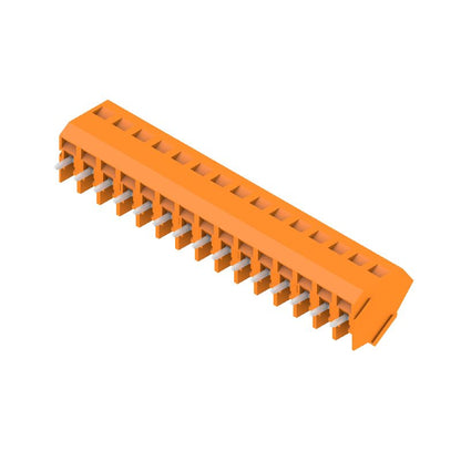 9994660000 - 5.08mm PCB Terminal, 15 Poles, 135° Angle, Orange  (Pack of 50)