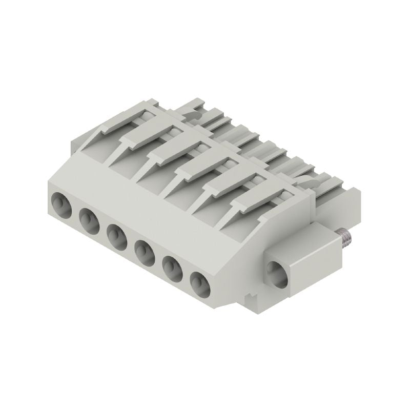 2615510000 - 5.08mm Female PCB Connector with 6 Poles & Clamping Yoke  (Pack of 42)