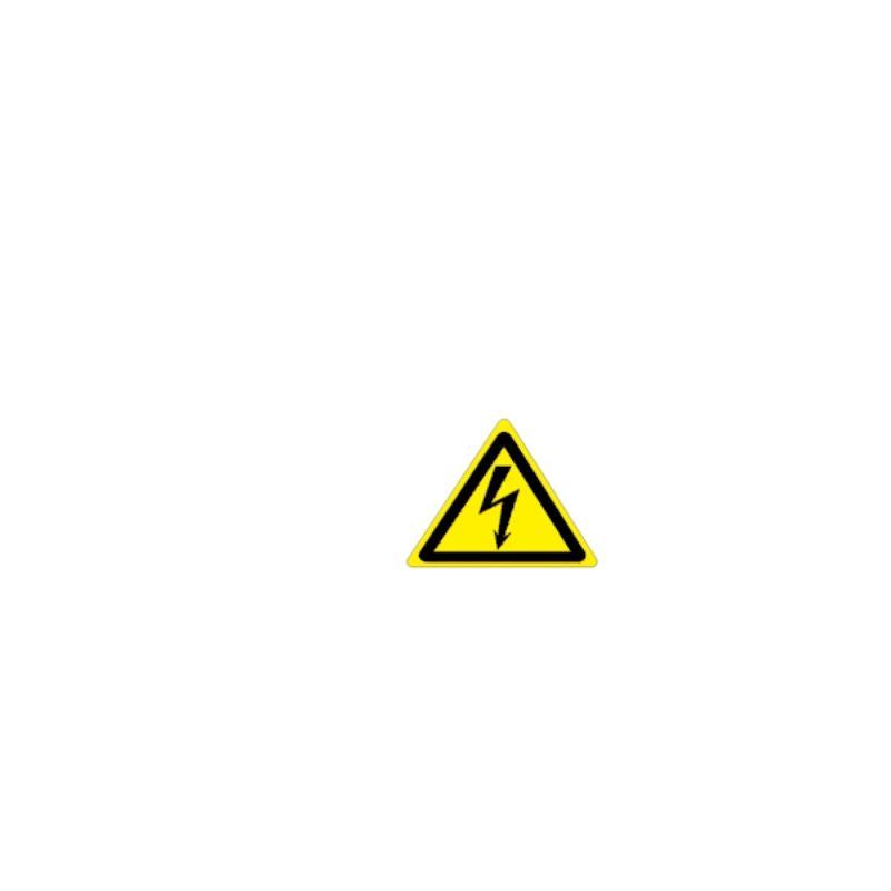 1700530001 - Yellow 25mm Square Device Markers with Permanent Adhesive  (Pack of 10)