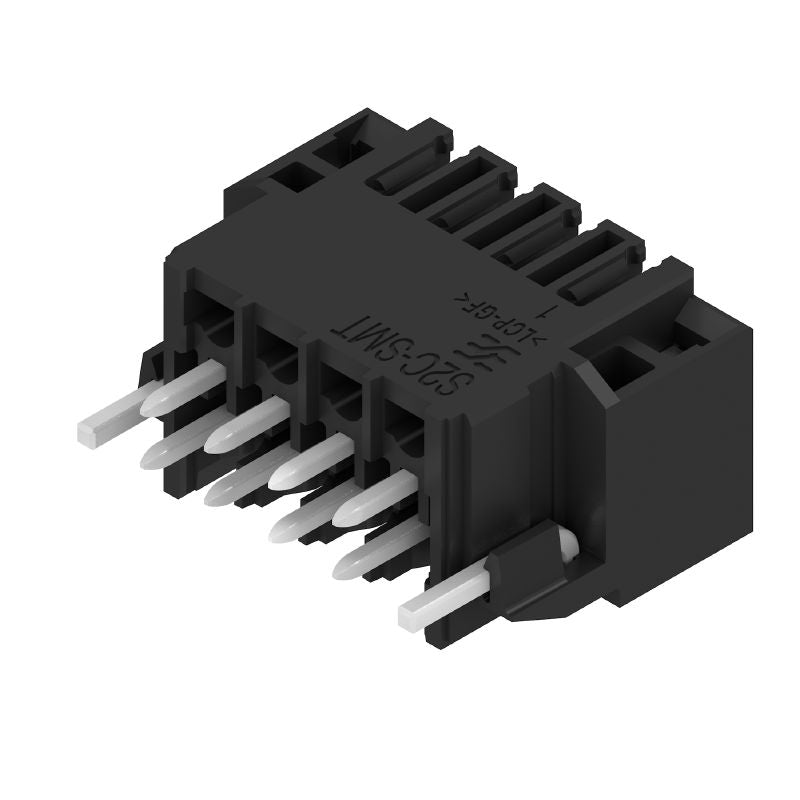 1358550000 - Black 3.5mm Male Header Connector with 8 Poles, 180° Angle  (Pack of 175)