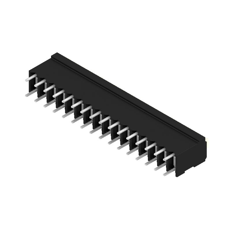 1870930000 - 3.81mm Pitch Black PCB Terminal, 16 Poles, PUSH IN  (Pack of 9)
