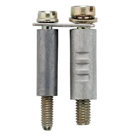 1859600000 - 6mm Silver-Grey 2-Pole Terminal Connector, 41A Capacity  (Pack of 10)