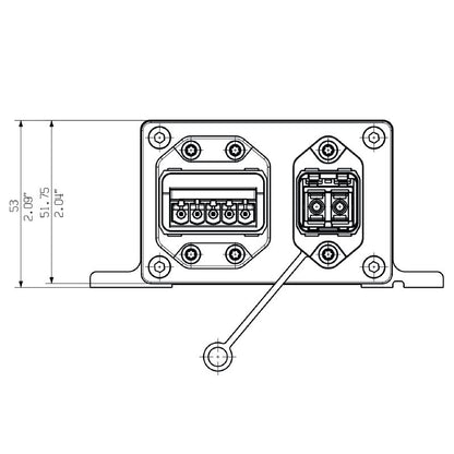 2448840000 - IP65 SCRJ Junction Box for FreeCon Applications, -20°C to 55°C