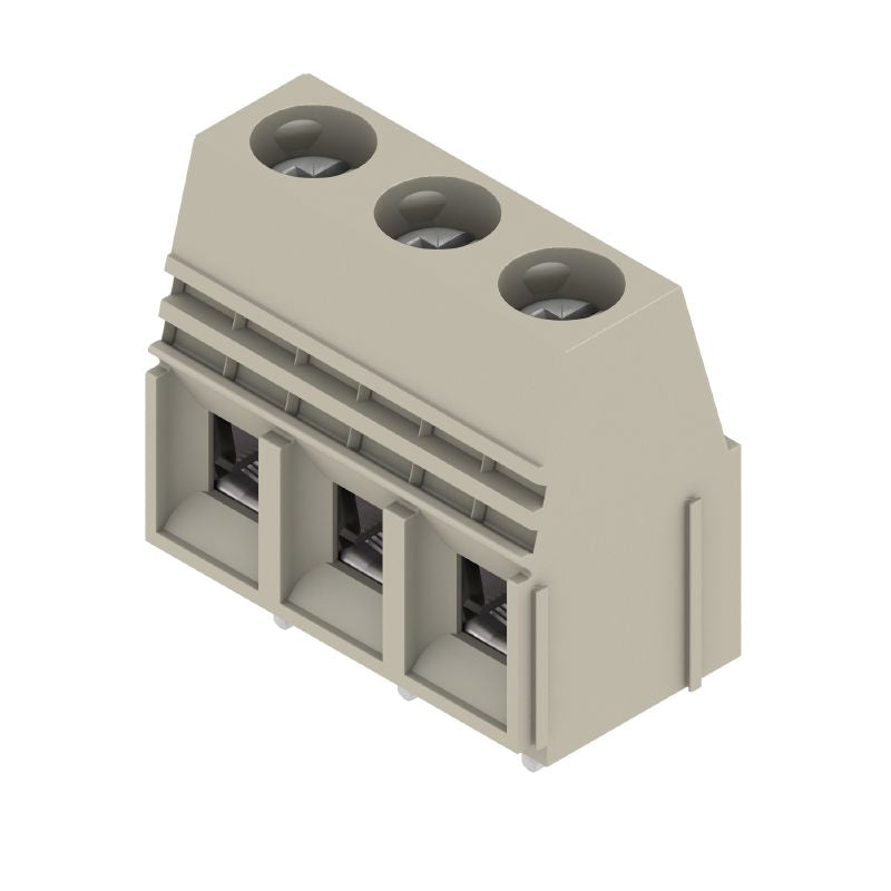 1648300000 - 10.16mm 3-Pole PCB Terminals, 90° Angle, Pebble Grey  (Pack of 20)