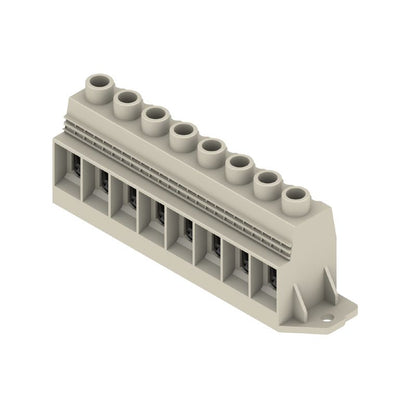 1386840000 - 15mm PCB Terminal for 8 Poles, 90° Angle, Pebble Grey  (Pack of 8)