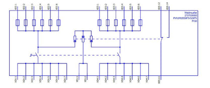 2737530000 - Outdoor Photovoltaic Combiner Box, 1000V, 6 Inputs, 330mm Height