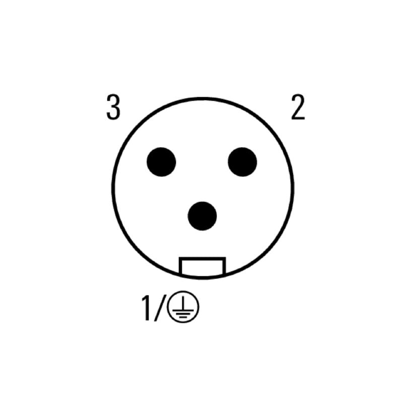 1291900000 - 7/8" Field Attachable Connector, IP67, 12A, CuZn Contacts