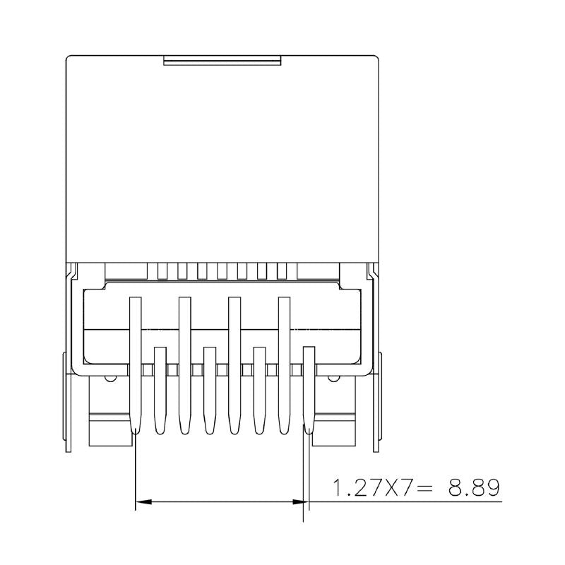 1433910000 - Cat. 6 8-Pole Modular Jack PCB Connector 90° THT  (Pack of 160)