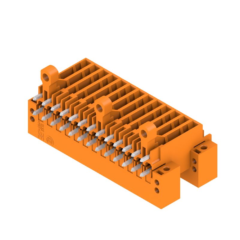 1633920000 - 26-Pole 3.50mm PCB Connector, THT Solder, 90° Angle, Orange  (Pack of 10)