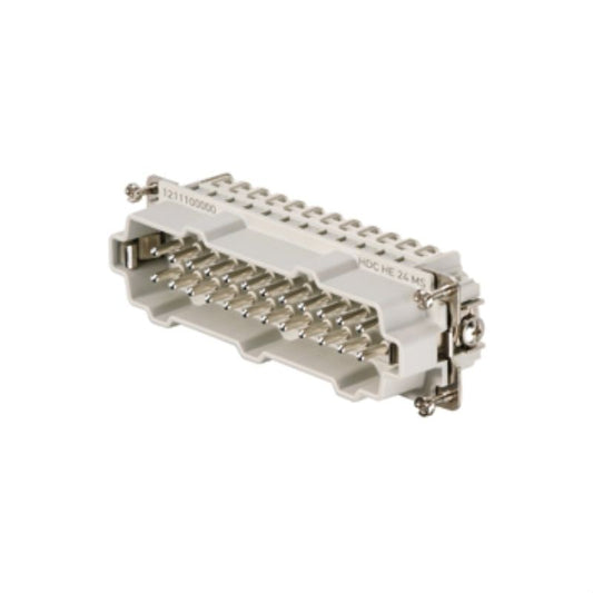 1211100000 - 24-Pole Male Connector, 16A, 500V, Size 8