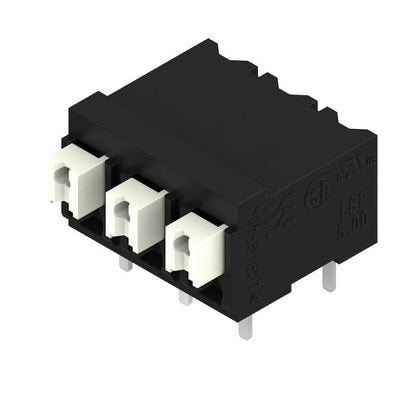 1876510000 - 5.00mm 3-Pole Terminal Block, Black, 90° Angle Configuration  (Pack of 265)