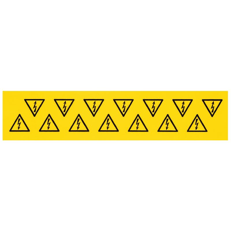 1700530001 - Yellow 25mm Square Device Markers with Permanent Adhesive  (Pack of 10)