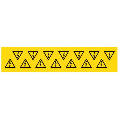 1700530001 - Yellow 25mm Square Device Markers with Permanent Adhesive  (Pack of 10)