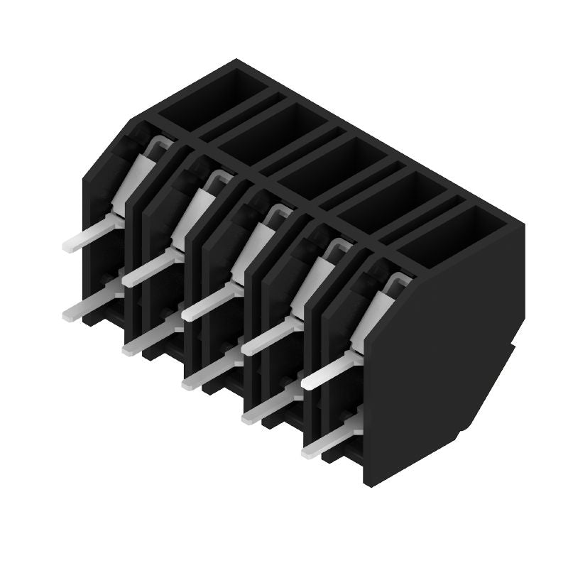 1888670000 - 5.00mm Black PCB Terminal Block, 5 Poles, 135° Angle  (Pack of 190)