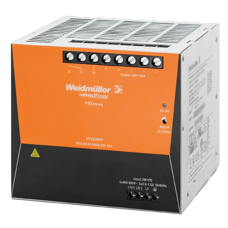 1478200000 - 960W 24V Power Supply, 40A, High Reliability