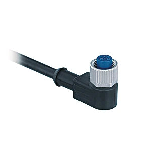S29-5MPUR - 5m Angled Socket M12 Connection Line, Halogen-Free & Drag Chain Suitable