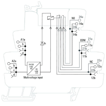 2663040000 - Relay Module 24-230V, 2CO, AgNi Contacts, 8A Capacity  (Pack of 10)
