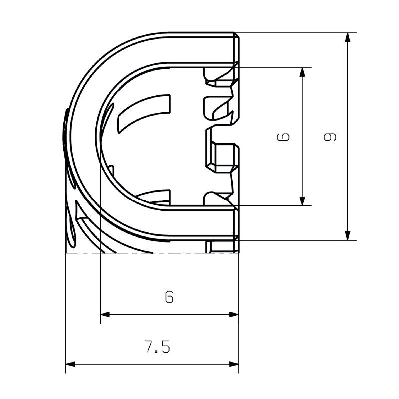 2704480000 - Lightweight RoHS Compliant IE-CABLE-BENDER-90 for Varied Temperatures  (Pack of 50)