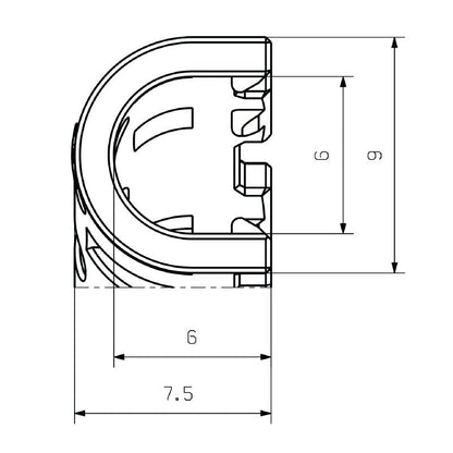 2704480000 - Lightweight RoHS Compliant IE-CABLE-BENDER-90 for Varied Temperatures  (Pack of 50)