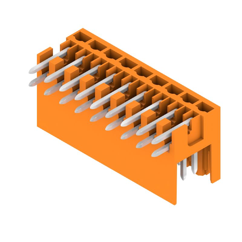 1728210000 - 18-Pole Orange PCB Header Connector, 3.5mm Pins, 90°  (Pack of 54)