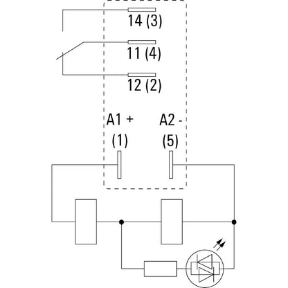 7760056304 - 24V DC DRI Relay with 10A Capacity and Blade Connections  (Pack of 20)