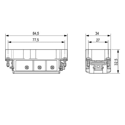 3023960000 - 6-Pole Copper Alloy Connector with PUSH IN Design