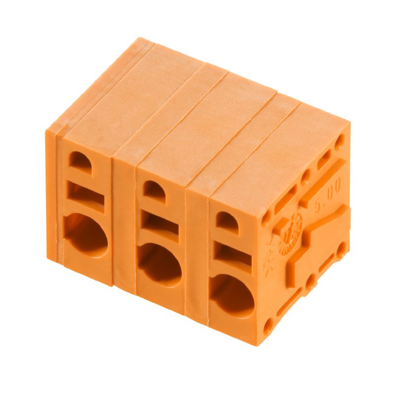 2667430000 - 3-Pole Orange Terminal Block, 7.50mm Pitch, 2.5mm² Clamping  (Pack of 65)