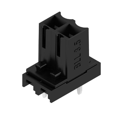 1376240000 - 3.50mm 2-Pole Female PCB Connector, Black  (Pack of 75)