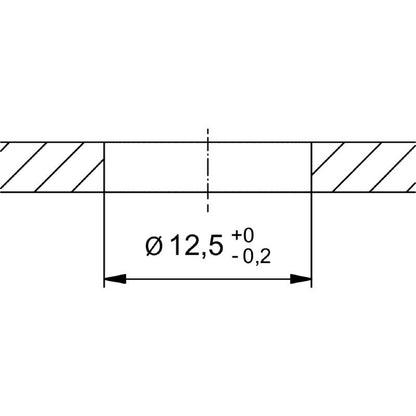2422820000 - M12 4-Pole PCB Connector with Nickel Plating  (Pack of 10)