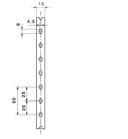 2589060000 - PVC Cable Duct 2000mm, 17mm Height, Slotted Design  (Pack of 120)