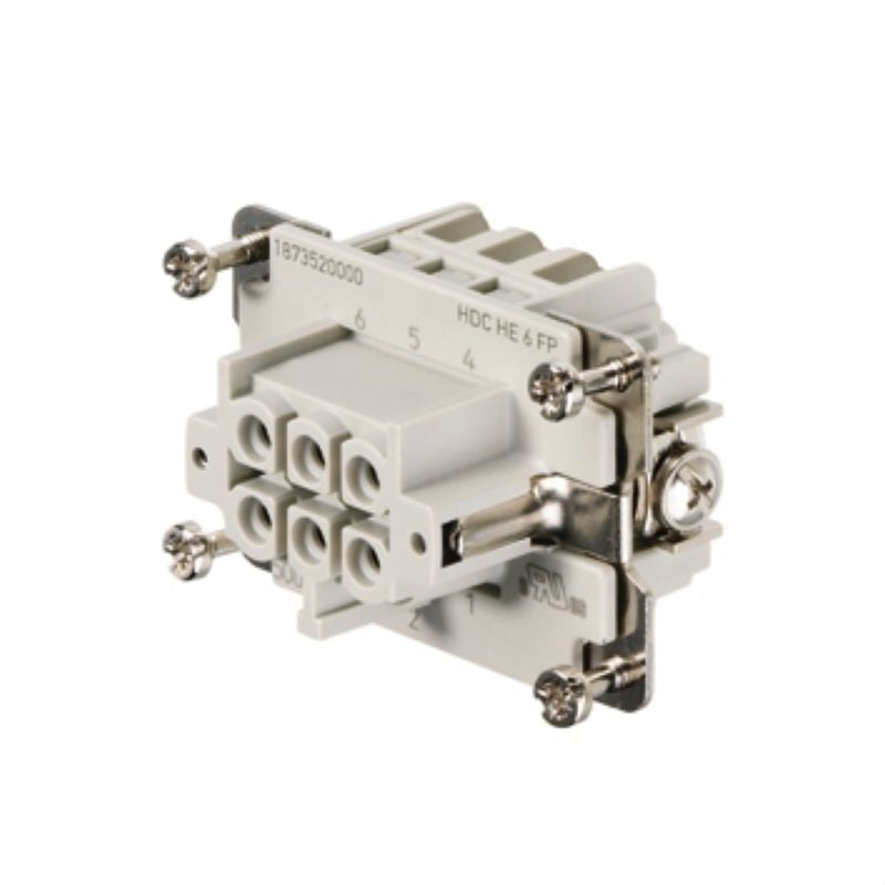 1873520000 - 6 Pole PUSH IN Female Connector, 500V, 24A
