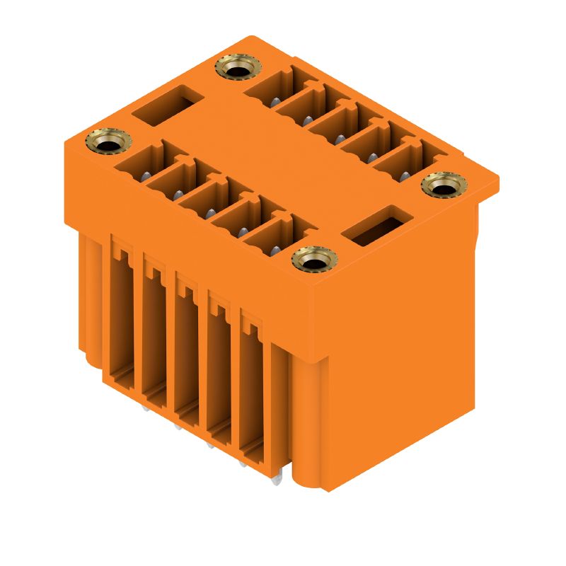 1030470000 - 10-Pole PCB Connector with 180° Elbow, Solder Pin 3.2mm  (Pack of 40)