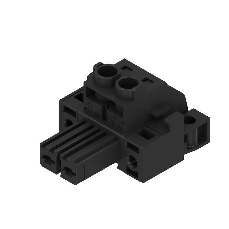 1929740000 - 7.62mm Female PCB Connector with Clamping Yoke, 2 Poles  (Pack of 100)