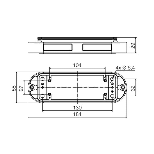 1827470000 - IP66/IP68 Bulkhead Enclosure with Clamping Yoke Connection