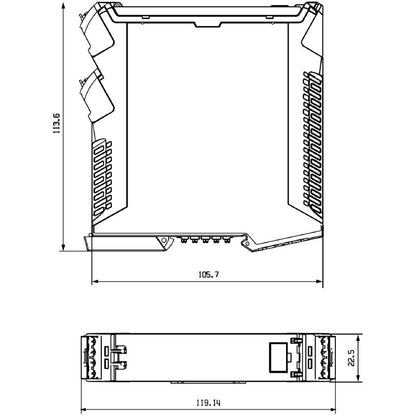 8965500000 - DIN Rail Power Input Unit with Backup Supply