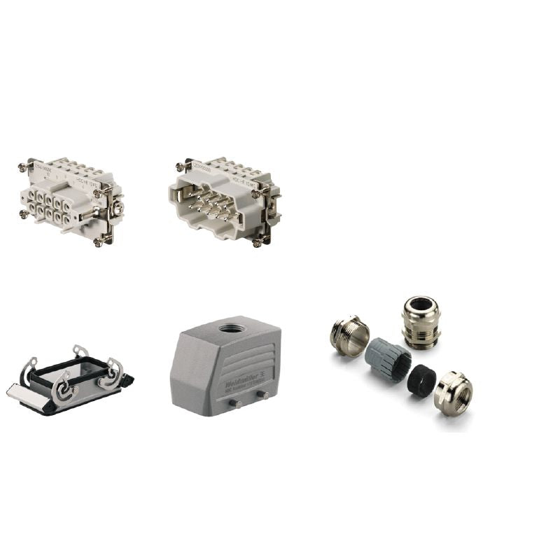 1802410000 - Heavy-Duty Connector Kit, 10 Poles, -40°C to 100°C