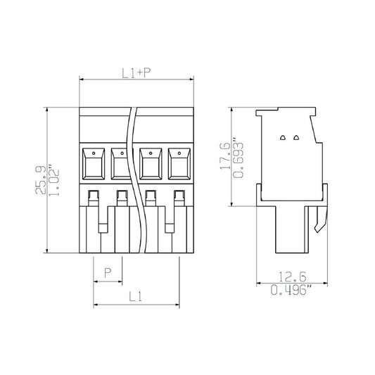 2643940000 - 630V Rated Current 18A CPS Electrical Connector  (Pack of 24)