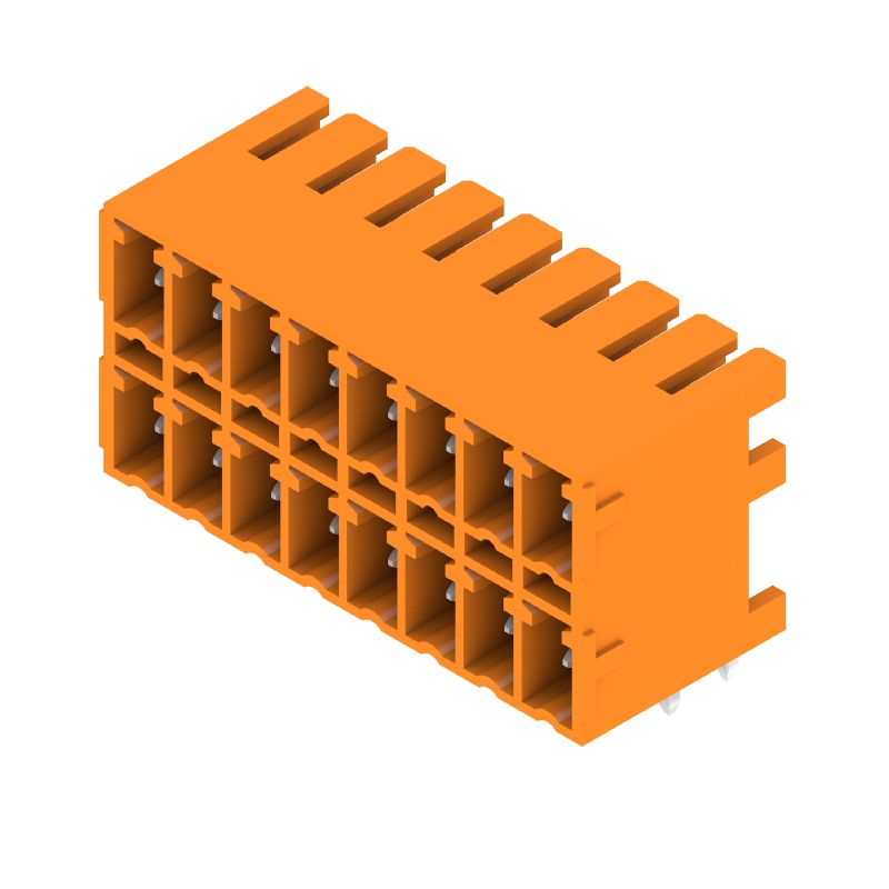1040470000 - 3.81mm 16-Pole PCB Connector, THT 90° Angle Design  (Pack of 50)