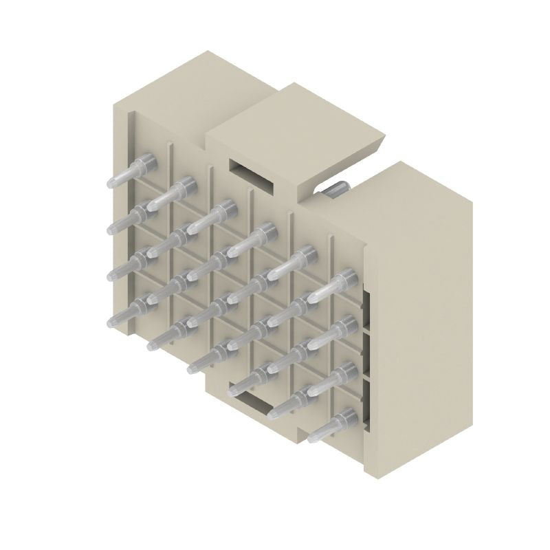 1418500000 - 24-Pole 180° PCB Connector with 4.5mm Pins, Pebble Grey  (Pack of 20)